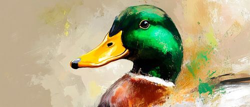 Groene pracht - Een eendenportret