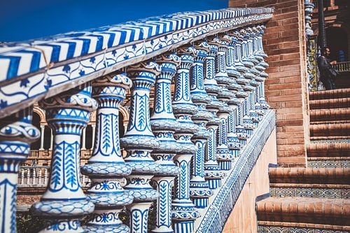 Typisch Spaans hekwerk op Plaza de España, Spanje