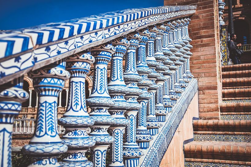 Typical Spanish fencing in Plaza de España, Spain by Maartje Abrahams