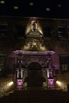 Quedlinburg - Stadhuisportaal bij nacht