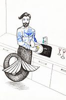 Mr Aquarius doet de Afwas