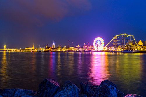 De skyline van de Hanzestad Kampen tijdens Sail Kampen 2018