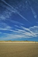 Vergezicht op het strand van Vlissingen