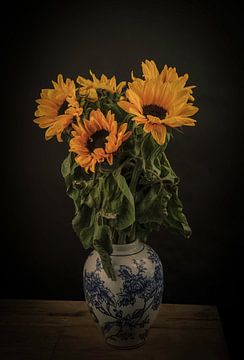 Still Life The Sunflowers by Marjolein van Middelkoop