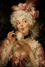Madame Pompadour – Coffee Break im Rokoko von Floral Abstractions