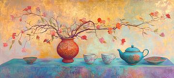 flower vase by Eye catching paintings