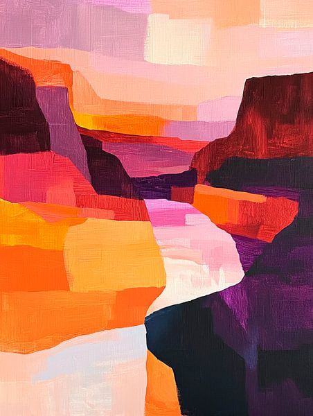Un paysage haut en couleur par Poster Art Shop