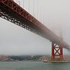 Pont du Golden Gate dans le brouillard sur Paul Franke