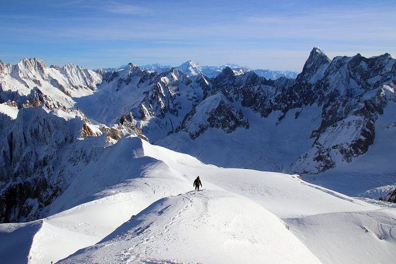 Alleen in de Franse Alpen von Michaelangelo Pix