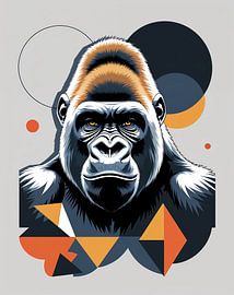 Gorilla: abstract and geometric by Liona Toussaint