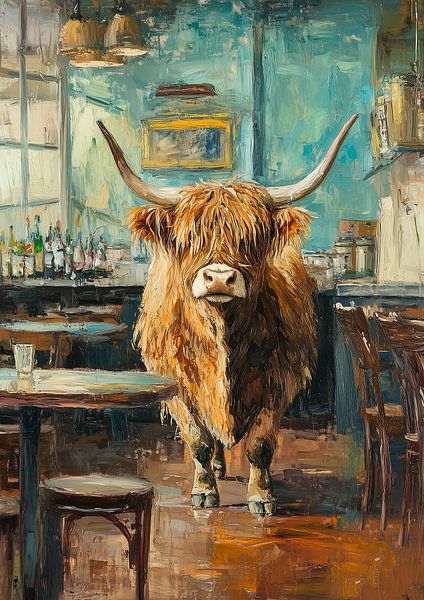 Scottish Highlander in the Bar II by Liv ter Riet