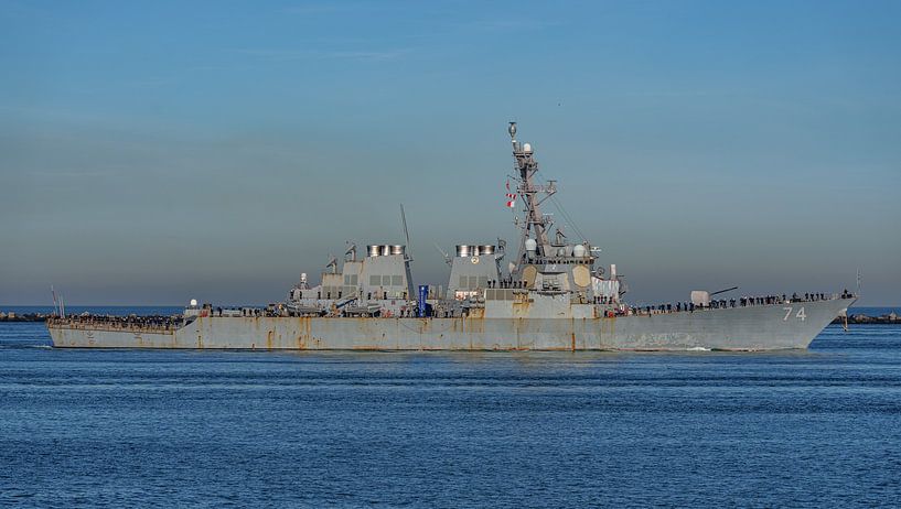 USS McFaul of the United States Navy. by Jaap van den Berg
