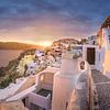 Sonnenuntergang auf Santorin in Griechenland von Voss Fine Art Fotografie