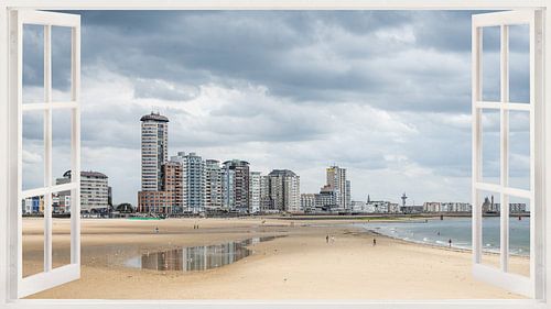 Vlissingen skyline with window