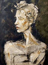 Expressive Female Portrait sur HUGO