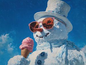 Eiscreme im Sonnenlicht