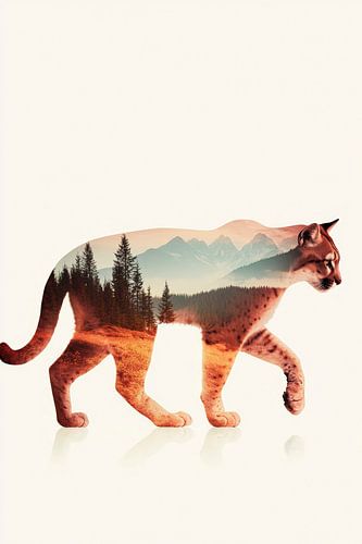 Vision animale du paysage sur Poster Art Shop