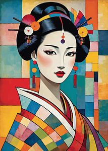 Schönes Geisha-Porträt