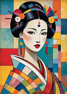 Prachtig Geisha-portret van MIROKKU