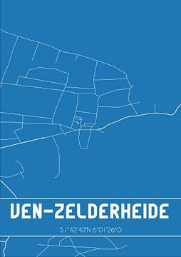 Blauwdruk | Landkaart | Ven-Zelderheide (Limburg) van Rezona