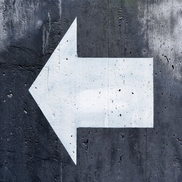 Flèche vers la gauche par Heiko Kueverling