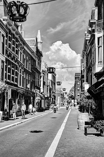 Binnenstad van Den Haag Nederland Zwart-Wit