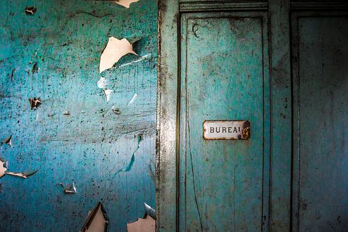 old worn wall in an abandoned building