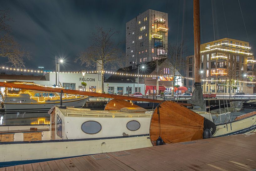 Winter evening lights at Piushaven by Freddie de Roeck