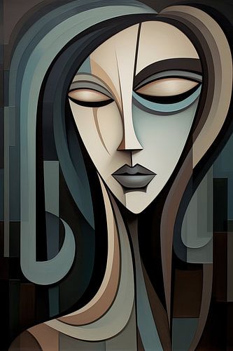 Frau abstrakt