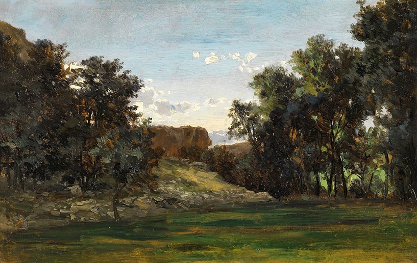 Carlos de Haes-Grasland Landschaft, Antike Landschaft von finemasterpiece