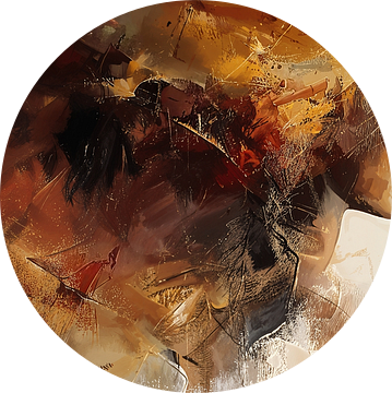 Vrouwenportret Schilderij | Profiles in Abstract Dawn