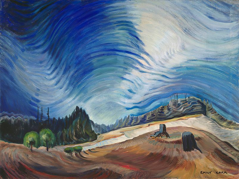 Emily Carr - Boven de grindgroeve van Peter Balan