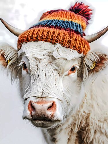 Vee met muts
