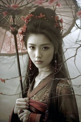 schilderachtig Japans portret