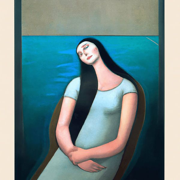 Autoportrait de Mona moderne par Karin van Bylevelt
