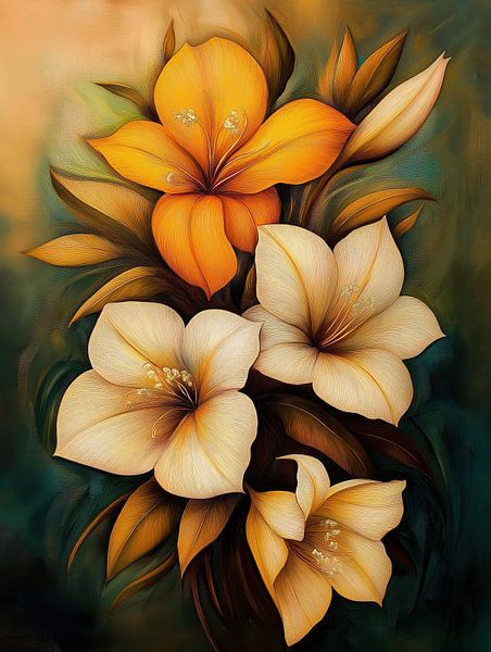 Flowers abstract by Bert Nijholt