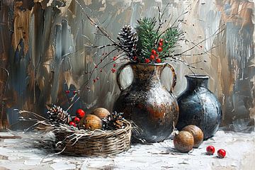 Modern Winter Stilleven van Kunst Kriebels