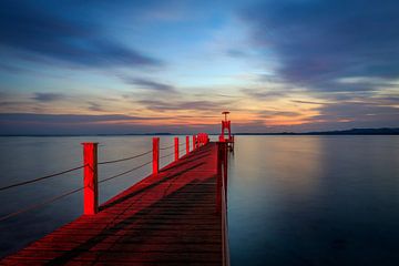 Sonnenuntergang am Roten Meer von Jaap Terpstra