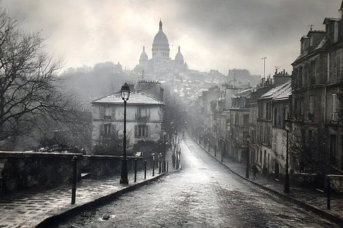 De vergeten straat van Montmartre