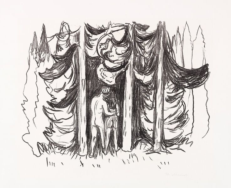 Skogen (Der Wald), EDVARD MUNCH, 1909 von Atelier Liesjes