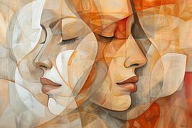 Portrait of a woman Faces by Poster Art Shop