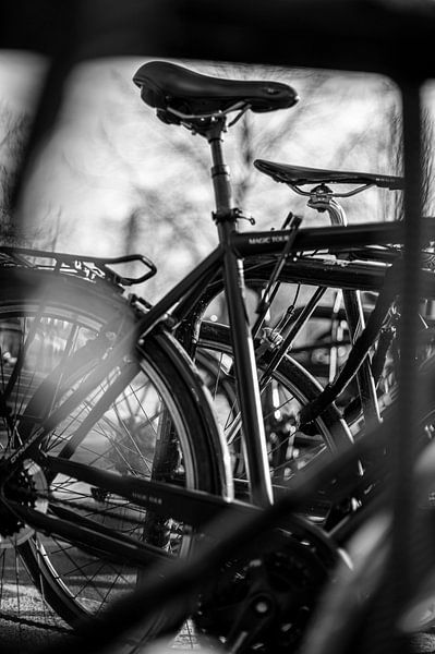 Wachtende fietsen van Christoph Jirjahlke