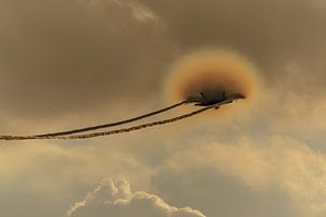 Passage à grande vitesse du F-35 Lightning II de l'USAF au Sanicole Airshow.