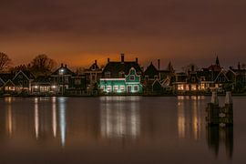 Beginn des Abends , Zaanse Schans von Aldo Sanso