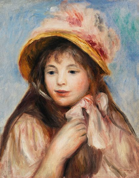 Renoir, Young Girl with a Pink Hat (1894) by Atelier Liesjes