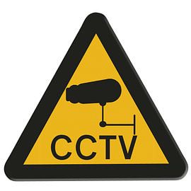 Panneau d'avertissement. CCTV