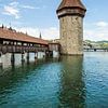LUCERNE Chapel Bridge & Water Tower by Melanie Viola
