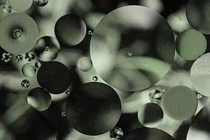 Abstract: Circles in shades of green