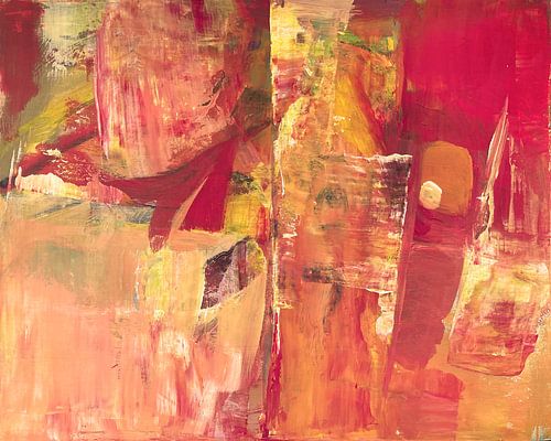 Compositie in rood en geel
