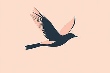 Vliegende vogel silhouet kunst van Imperial Art House